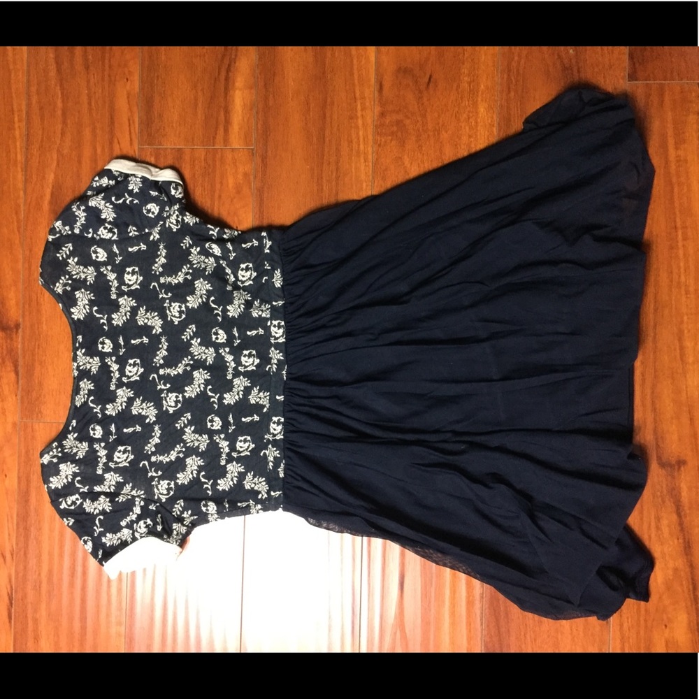 Anthropologie EVERLEIGH Navy Blue Tulle - Picture 4 of 6